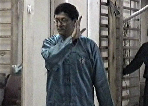 Тренировка мастера Му Ван Чена в 1996 году
